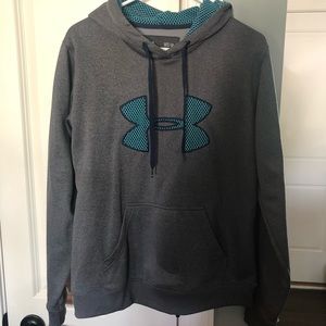 Blue and Gray Under Armour Sweatshirt